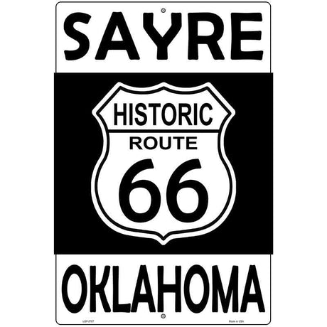 Sayre Oklahoma Historic Route 66 Novelty Metal Parking Sign 12" x 18" (LGP)