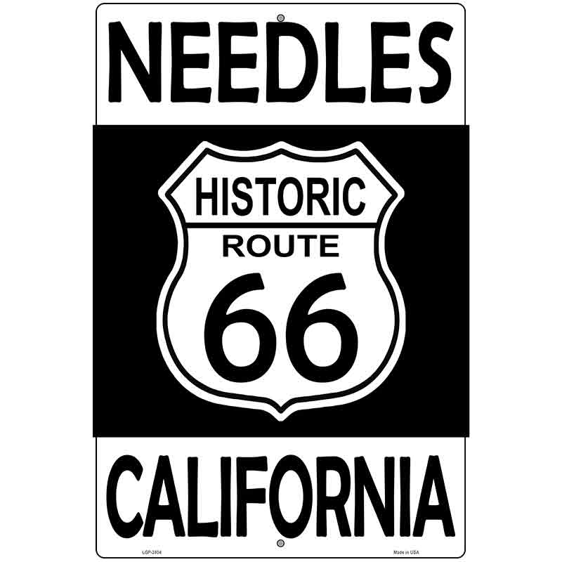 Needles California Historic Route 66 Novelty Metal Parking Sign 12" x 18" (LGP)