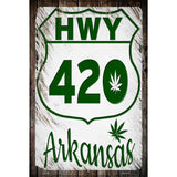 HWY 420 Arkansas Novelty Metal Parking Sign 12" x 18" (LGP)