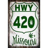 HWY 420 Missouri Novelty Metal Parking Sign 12" x 18" (LGP)