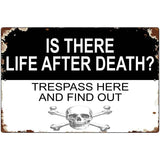 Life After Death Metal Novelty Large Parking Sign LGP-4475