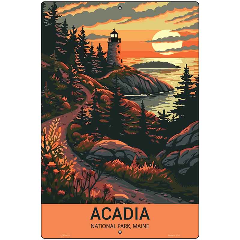 Acadia Maine Metal Novelty Parking Sign P-4483