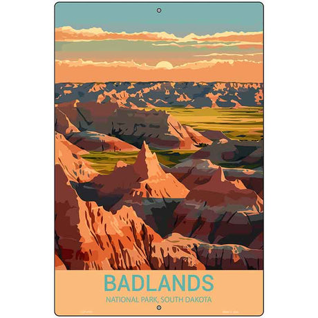 Badlands South Dakota Metal Novelty Parking Sign P-4486