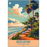 Biscayne Florida Metal Novelty Parking Sign P-4488