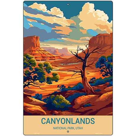 Canyonlands Utah Metal Novelty Parking Sign P-4491