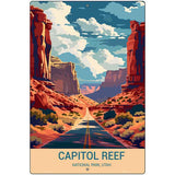 Capitol Reef Utah Metal Novelty Parking Sign P-4492