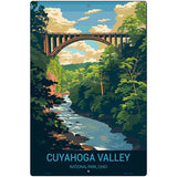 Cuyahoga Valley Ohio Metal Novelty Parking Sign P-4497