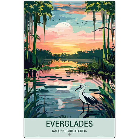 Everglades Florida Metal Novelty Parking Sign P-4501