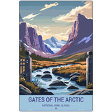 Gates of the Arctic Alaska Metal Novelty Parking Sign P-4502