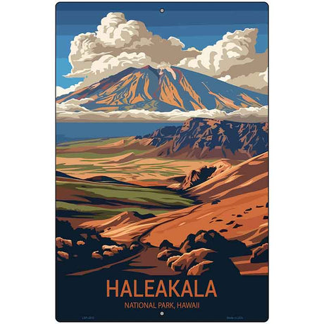 Haleakala Hawaii Metal Novelty Parking Sign P-4512