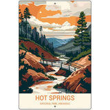 Hot Springs Arkansas Metal Novelty Parking Sign P-4514