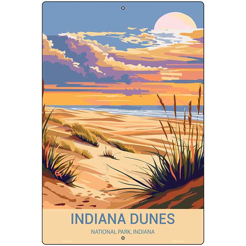 Indiana Dunes Metal Novelty Parking Sign P-4515