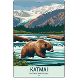 Katmai Alaska Metal Novelty Parking Sign P-4518