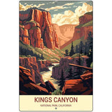 Kings Canyon California Metal Novelty Parking Sign P-4520