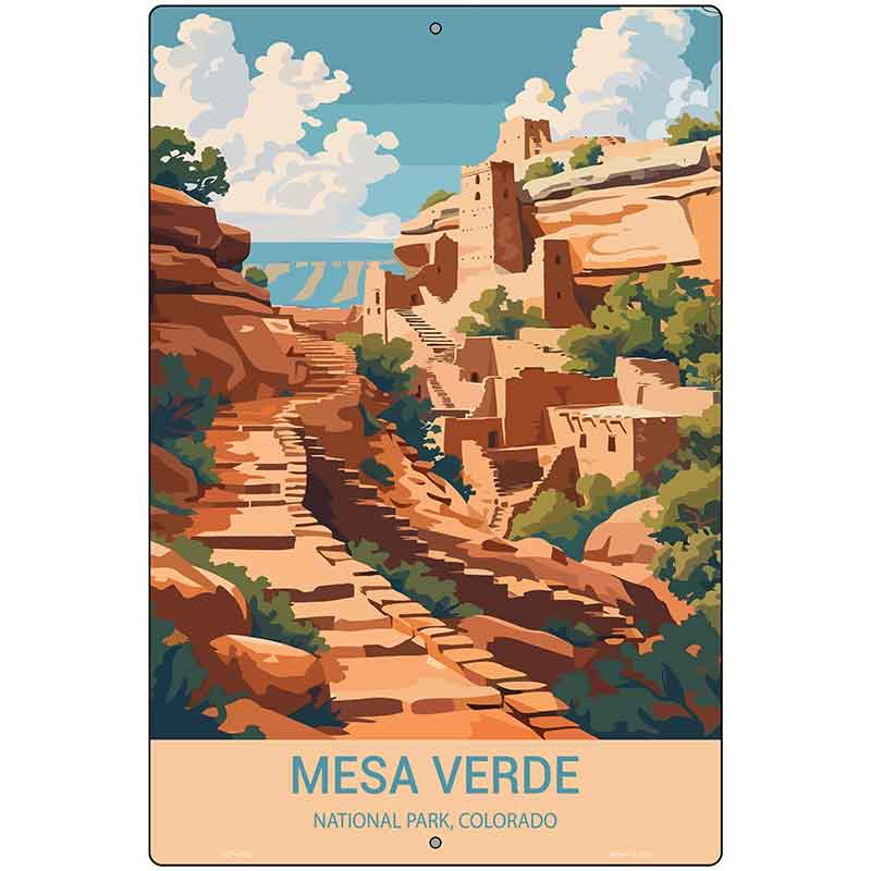 Mesa Verde Colorado Metal Novelty Parking Sign P-4525