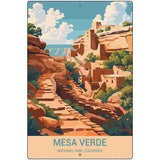 Mesa Verde Colorado Metal Novelty Parking Sign P-4525