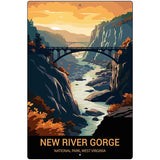 New River Gorge West Virginia Metal Novelty Parking Sign P-4527