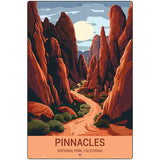 Pinnacles California Metal Novelty Parking Sign P-4531