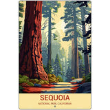 Sequoia California Metal Novelty Parking Sign P-4534