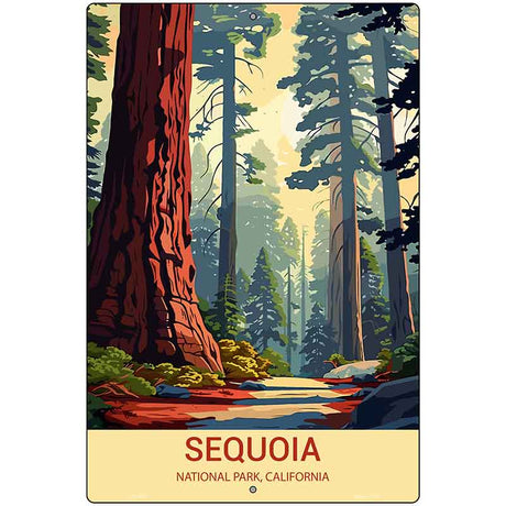 Sequoia California Metal Novelty Parking Sign P-4534