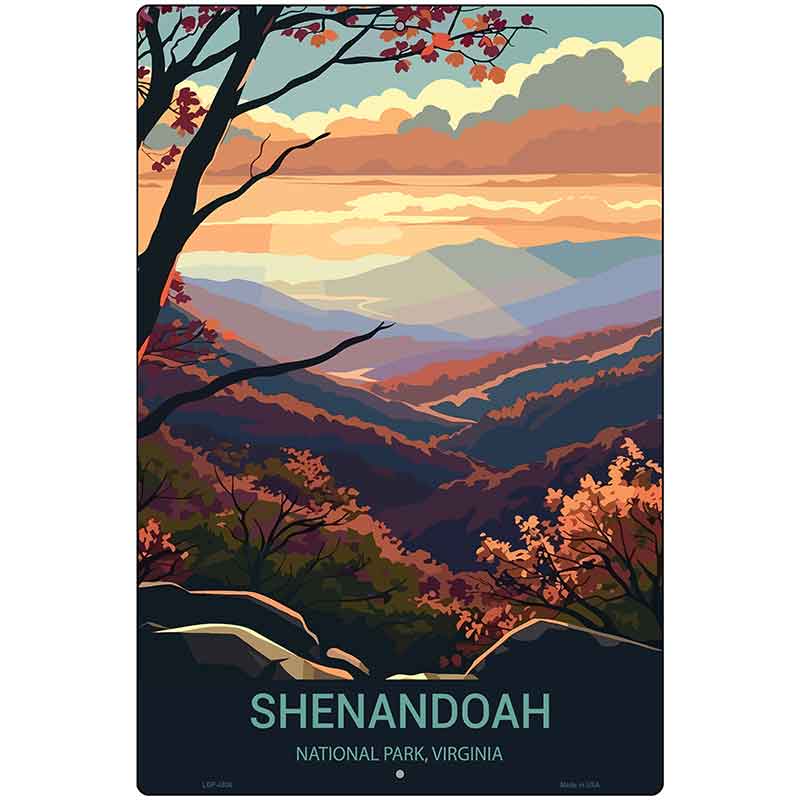 Shenandoah Virginia Metal Novelty Parking Sign P-4536