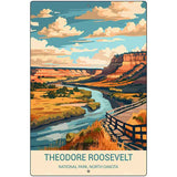 Theodore Roosevelt ND Metal Novelty Parking Sign P-4537