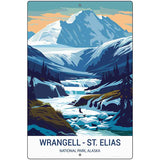 Wrangell - St Elias Alaska Metal Novelty Parking Sign P-4542