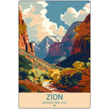 Zion Utah Metal Novelty Parking Sign P-4545