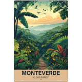 Monteverde Cloud Forest Metal Novelty Parking Sign P-4549