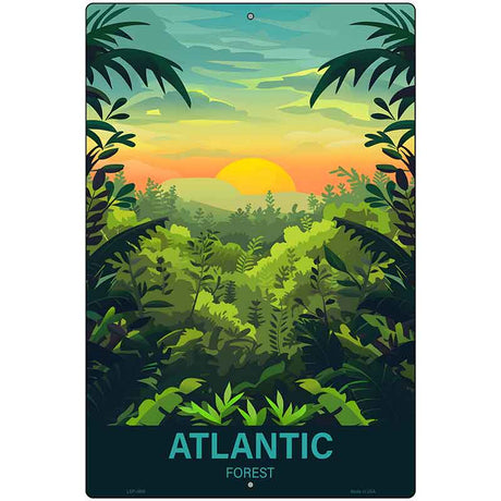 Atlantic Forest Metal Novelty Parking Sign P-4550