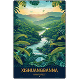 Xishuangbanna Rainforest Metal Novelty Parking Sign P-4553