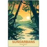 Sundarbans Rainforest Metal Novelty Parking Sign P-4558