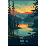Taiga Forest Metal Novelty Parking Sign P-4561