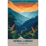 Keibul Lamjao National Park Metal Novelty Parking Sign P-4562