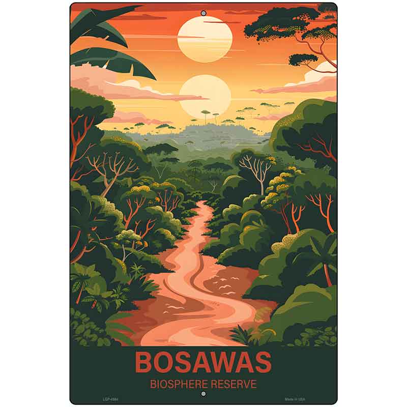 Bosawas Biosphere Reserve Metal Novelty Parking Sign P-4564