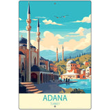 Adana Turkey Metal Novelty Parking Sign P-4566