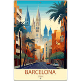 Barcelona Spain Metal Novelty Parking Sign P-4569