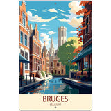 Bruges Belgium Metal Novelty Parking Sign P-4570