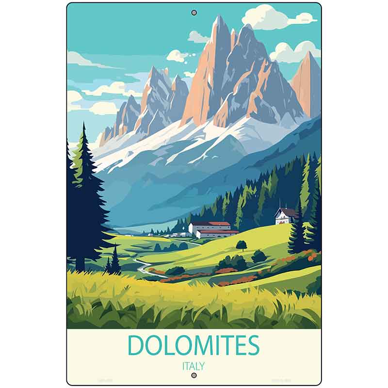 Dolomites Italy Metal Novelty Parking Sign P-4573