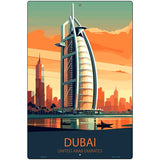 Dubai United Arab Emirates Metal Novelty Parking Sign P-4574