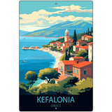 Kefalonia Greece Metal Novelty Parking Sign P-4579