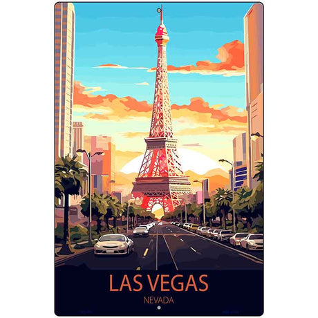 Las Vegas Nevada Metal Novelty Parking Sign P-4581