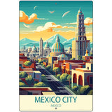 Mexico City Metal Novelty Parking Sign P-4583