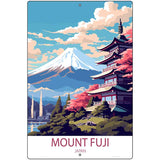 Mount Fuji Japan Metal Novelty Parking Sign P-4586