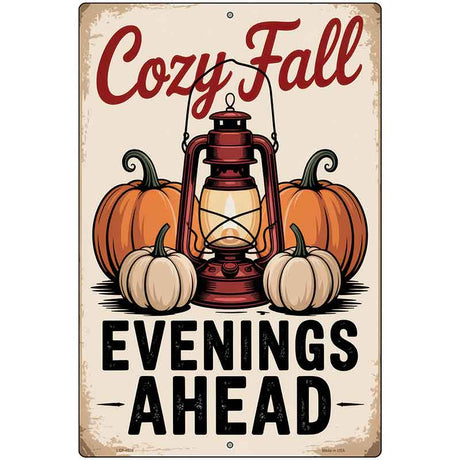 Cozy Fall Metal Novelty Parking Sign P-4605