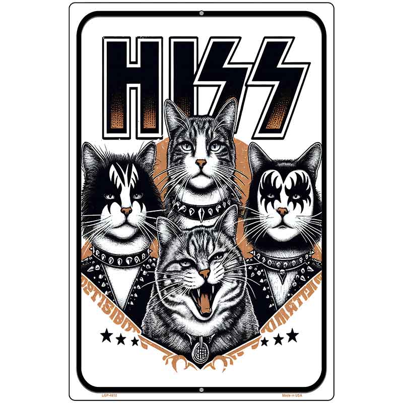 HISS Metal Novelty Parking Sign P-4610