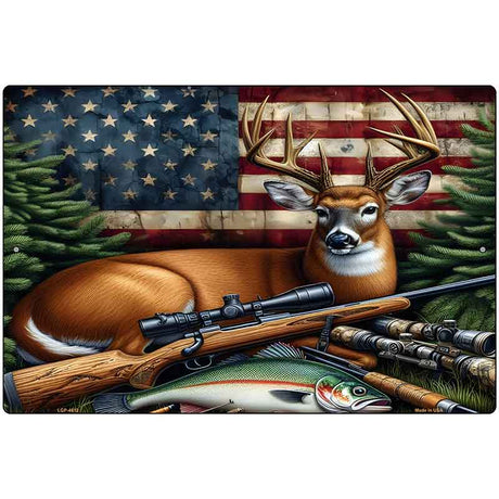 Hunting Gear Metal Novelty Parking Sign P-4612