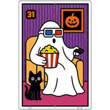 Ghost Watching Movie Metal Novelty Parking Sign P-4624