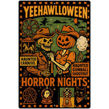 YeeHawlloween Metal Novelty Parking Sign P-4643