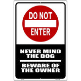 Do Not Enter Metal Novelty Parking Sign 12" x 18" (LGP)
